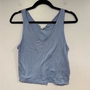 Purple soft Lime Blue Dry Goods tank top